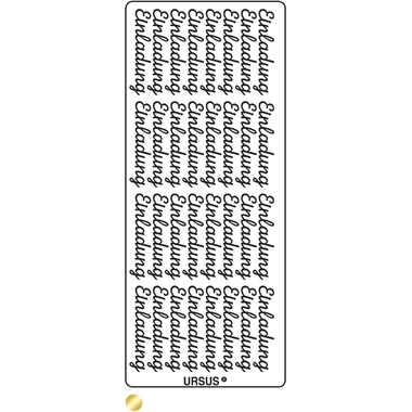 URSUS Creative Sticker 59100002 Sujet 02 or