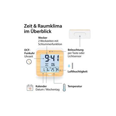 ADE Sveglia Radio Bianco/Natura