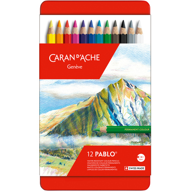 CARAN D'ACHE Farbstifte Pablo 666.312 12 Farben