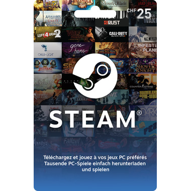 Giftcard Steam CHF 25.-