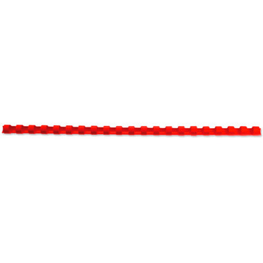 GBC Baguettes de reliure 6mm A4 4028213 rouge, 21 anneaux 100 pcs.