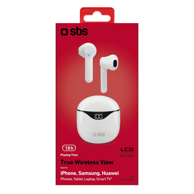 TWS Headset und Ladebasis mit LCD-Display für 500 mAh, Double Leader Technologie für Mononutzung