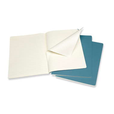 MOLESKINE QuadernoxL 3x 25x19cm 629605 rigato, vivid blu, 120 pagine