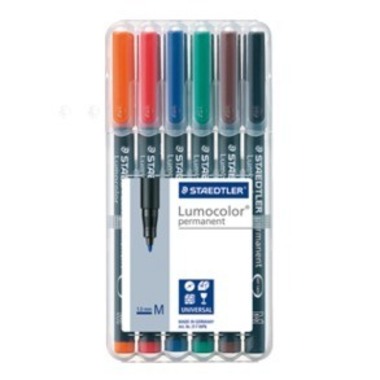STAEDTLER Lumocolor permanent M 317-WP6 6 colori ass.