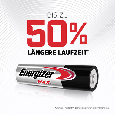 Batteria Energizer Max Mignon (AA), 10 pz Confezione da 10 batterie AA alcaline Energizer MAX