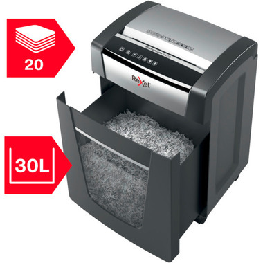 REXEL Destructeur docum. Momentum 2104578CH X420, P-4, 30lt