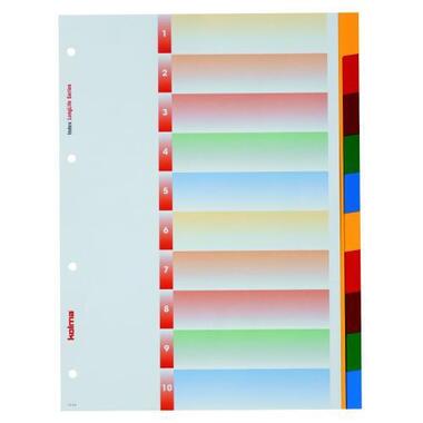 KOLMA Divider Longlife A4 19.104.20 blank, 10 colored tabs