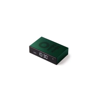 Lexon Digital Alarm Clock Flip Premium Dark Green