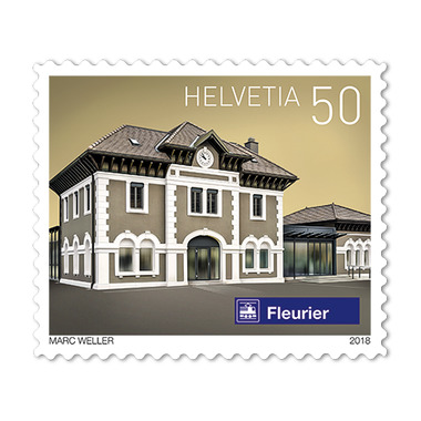 Schweizer Bahnhöfe, Rolle «Fleurier» Rolle mit 2'000 Marken «Fleurier NE» à CHF 0.50, selbstklebend, ungestempelt