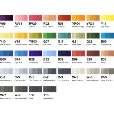 COPIC Marker Sketch 21075158 Set, 36 pcs.