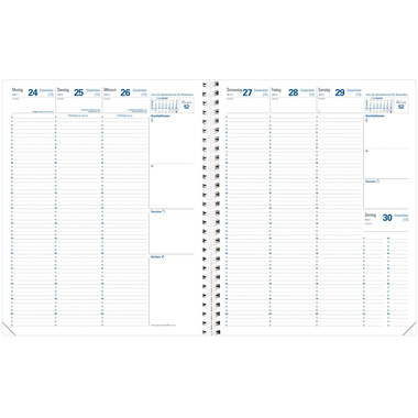QUO-VADIS Agenda Impala Eureq. 2025 026031Q 1S/2P nero TE 24x30cm
