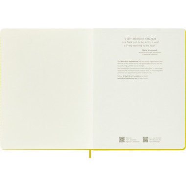 MOLESKINE Notizbuch Color 25x19cm 56598853056 gelb, liniert, 192 Blatt, HC