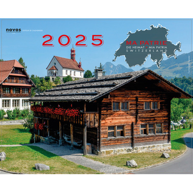 NOVOS Bildkalender Die Heimat 2025 507005 1M/1S ML 19.2x22.5cm