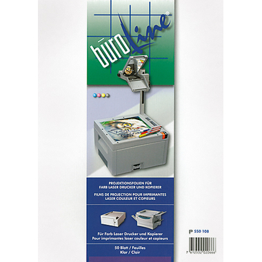 BÜROLINE Film di proiezione OHP A4 550108 per laser a colori 100 fogli