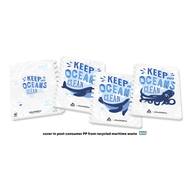 ADOC Cartella ad anelli A4 6011.2 bianco-blu, rigato 144 pagine