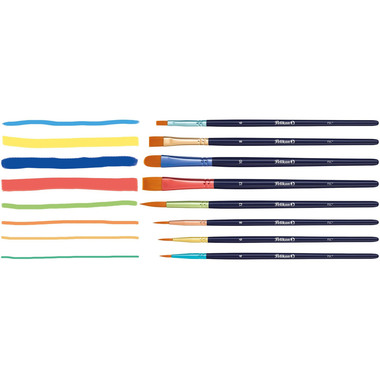PELIKAN Set de pinceaux Premium 701181 8 pinceaux