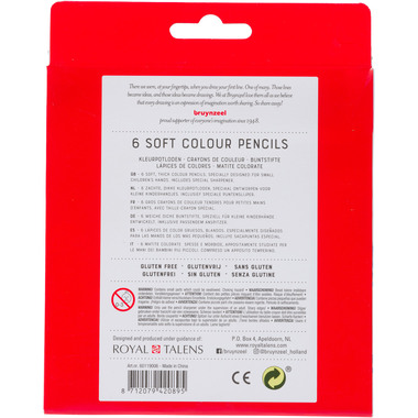 BRUYNZEEL Farbstiftset Kids dick 60119006 6 Farben