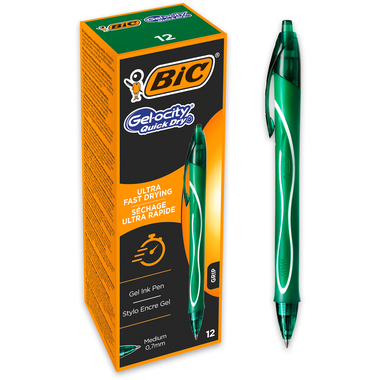 BIC Gel-ocity quick dry 964771 verde, 12 pezzi