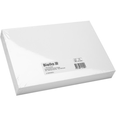BIELLA Cartes-fiches blanco A5 23050000U blanc 100 pcs.