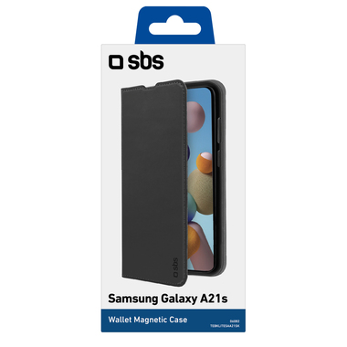 Book-style case with card holder pockets for Samsung Galaxy A21s