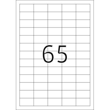 HERMA Etichette congel. 38.1x21.2mm 4388 bianco,perm. 1625 pz./25 fogli
