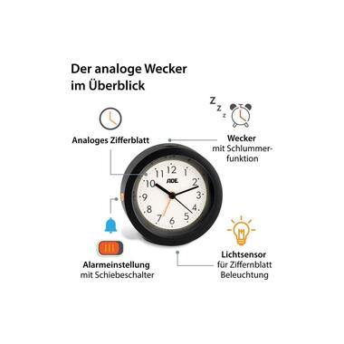 Sveglia classica ADE con sensore di luce notturna