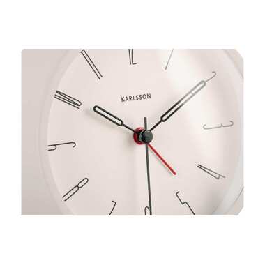 KARLSSON Sveglia Classica Belle Numbers 11 cm, Bianco