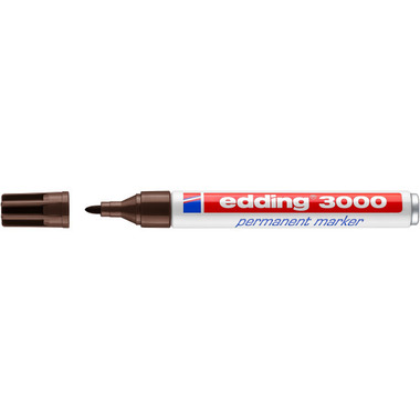 EDDING Permanent Marker 3000 1,5 - 3mm 3000 - 18 brown