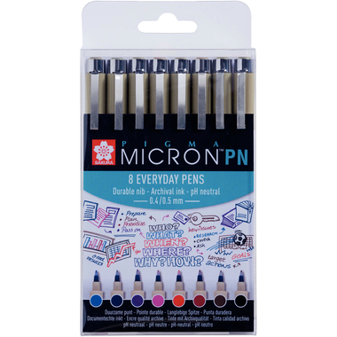 SAKURA Pigma Micron PN POXSDKPN8 Everyday, 8 colori