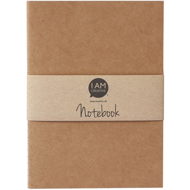 I AM CREATIVE Notizbuch A6 MAA4005.10 natur 60 Seiten