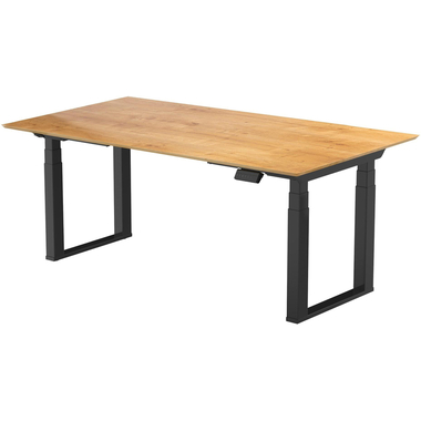 CONTINI Table de bureau 160x80cm 109450 chêne/noir, ET223Q