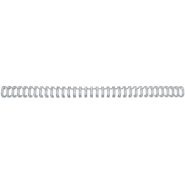 GBC Dorsini rilegafogli 11mm A4 RG810797 argento, 34 anelli 100 pezzi