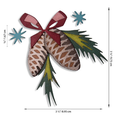 SIZZIX Emporte-pièces Décorations 664733 Set de 8