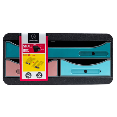 EXACOMPTA Schubladenbox Skandi A4+ 311606D mutlicolor 3 Schubladen