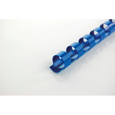 GBC Baguettes de reliure 8mm A4 4028234 bleu, 21 anneaux 100 pcs.