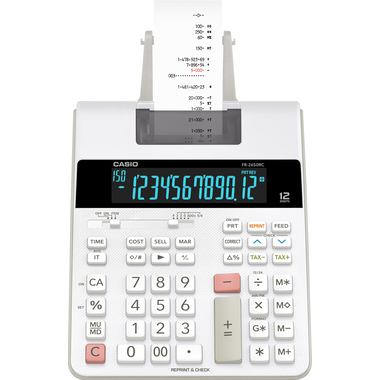 CASIO Calculatrice impr. FR2650RC 12 chiffres gris