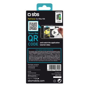 Film de protection en verre trempé pour Wiko Y50