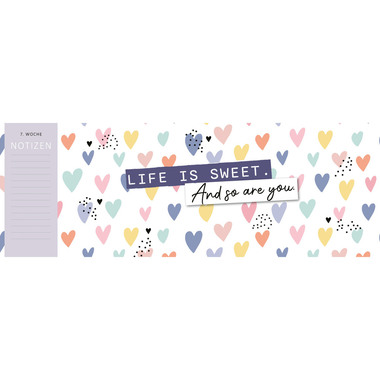 ARS EDITION Tischkalender 2025 13301 Liebl.tag 1W/1S DE 297x115mm