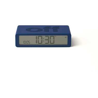 Lexon Digital Alarm Clock Flip Classic Dark Blue