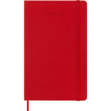 MOLESKINE Agenda settimanale note 25/26 8056999275402 18M foderato HC rosso 13x21cm