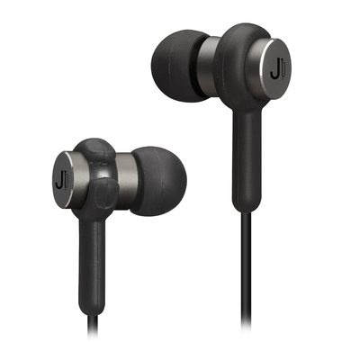 Kabel-Headset in Metallausführung mit 3,5-mm-Klinkenstecker, integriertem Mikrofon und Anrufannahme/Beendigungstaste