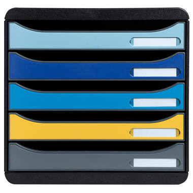 EXACOMPTA Cassettiera BeeBlue A4+ 3094202D multicolori 5 cassetti