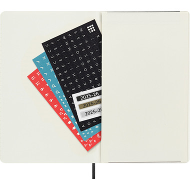 MOLESKINE Agenda settimanale note 25/26 8056999275426 18M foderato SC nero 13x21cm