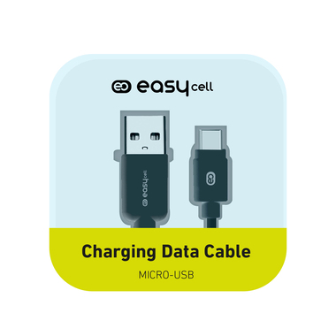 Cavo per la ricarica ed il trasferimento dati con connettori USB 2.0. e Micro USB, lungo 100 cm di colore nero
