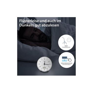 Sveglia radiocontrollata ADE 8.1 x 4 cm, bianco