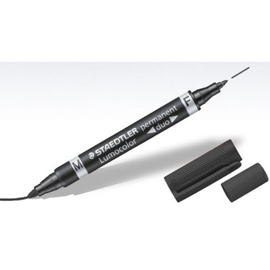 STAEDTLER Lumocolor DUO 348 0.6/1.5mm 348-9 nero perm.