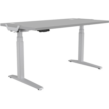 FELLOWES Hubtischgestell Levado 8802001 silber, höhenverstellbar