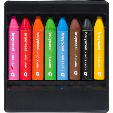 BRUYNZEEL Wachsmalkreide Kids 60131008 8 Farben