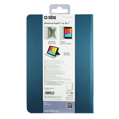 Étui livre universel avec fonction stand pour tablette 9"-10.1" | SBS
