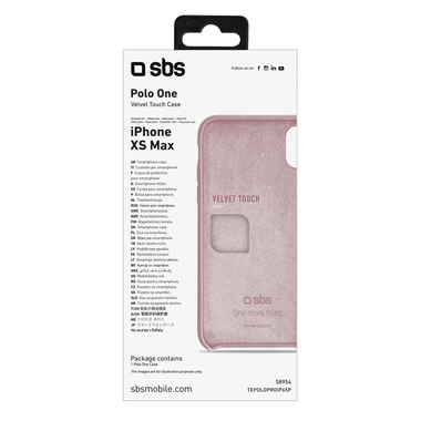 Cover effetto velvet touch per iPhone XS Max